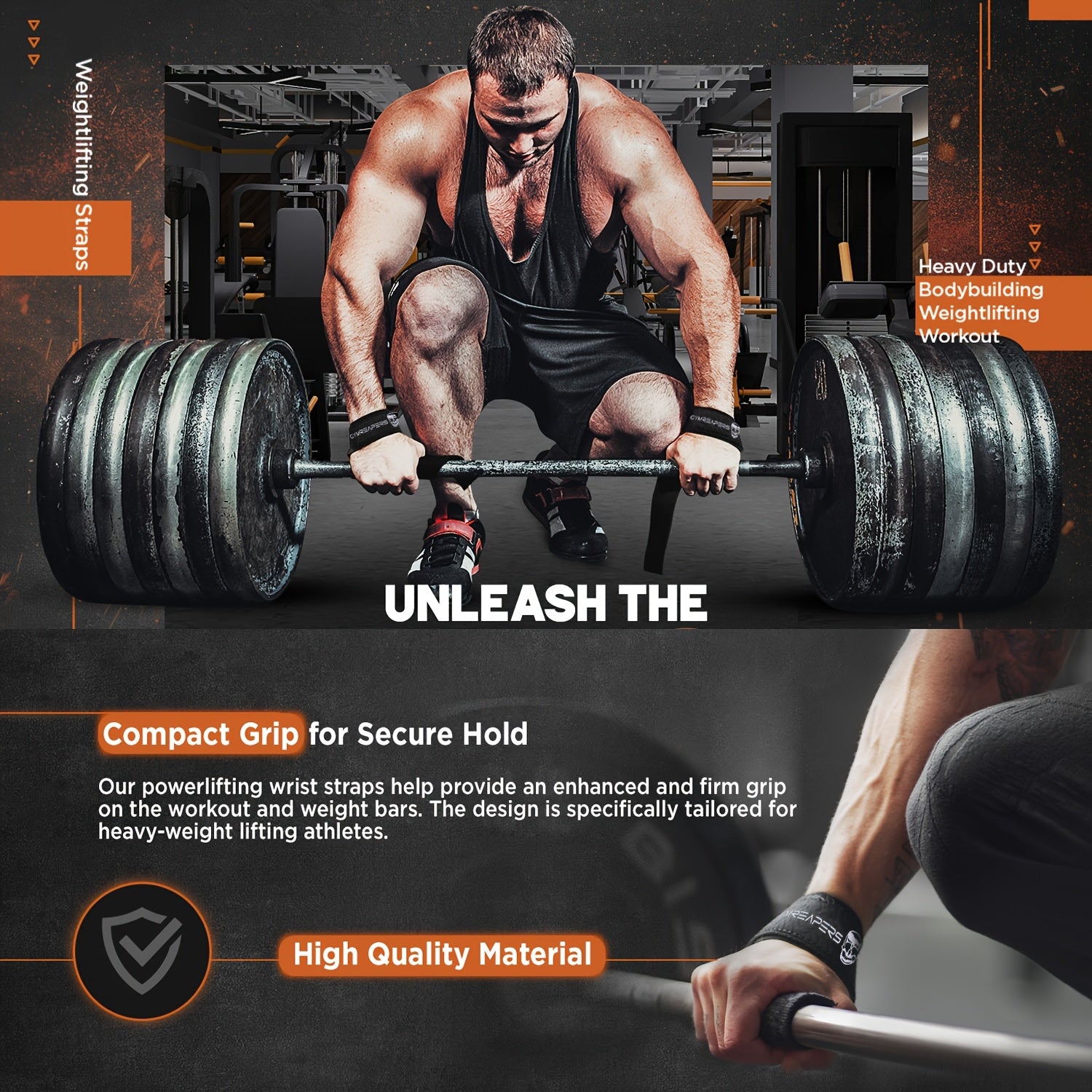 Lifting Straps for Weightlifting, Weight Lifting Straps Gym Power Workouts Lifting Wrist Straps Padded Men Women Support Lifters Deadlift Straps Hard Pull Exercise Straps.