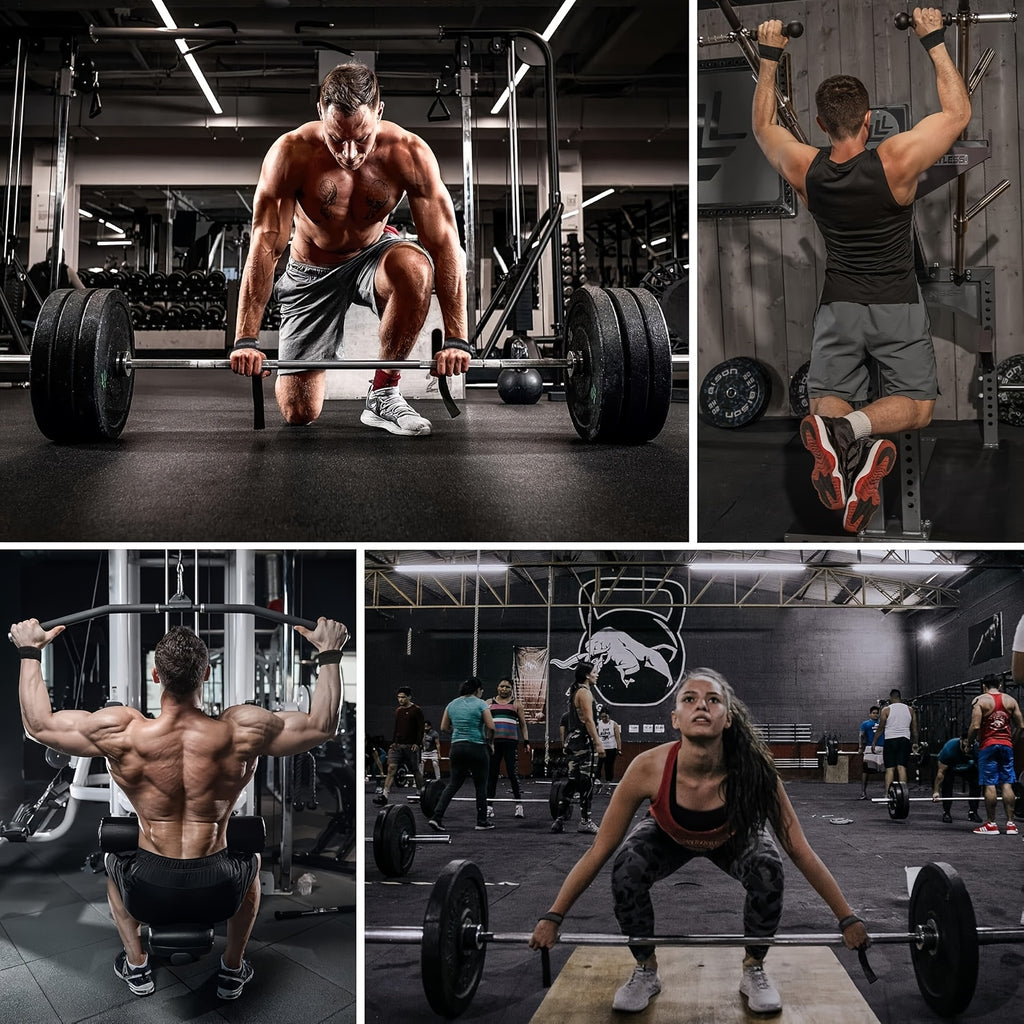 Lifting Straps for Weightlifting, Weight Lifting Straps Gym Power Workouts Lifting Wrist Straps Padded Men Women Support Lifters Deadlift Straps Hard Pull Exercise Straps.