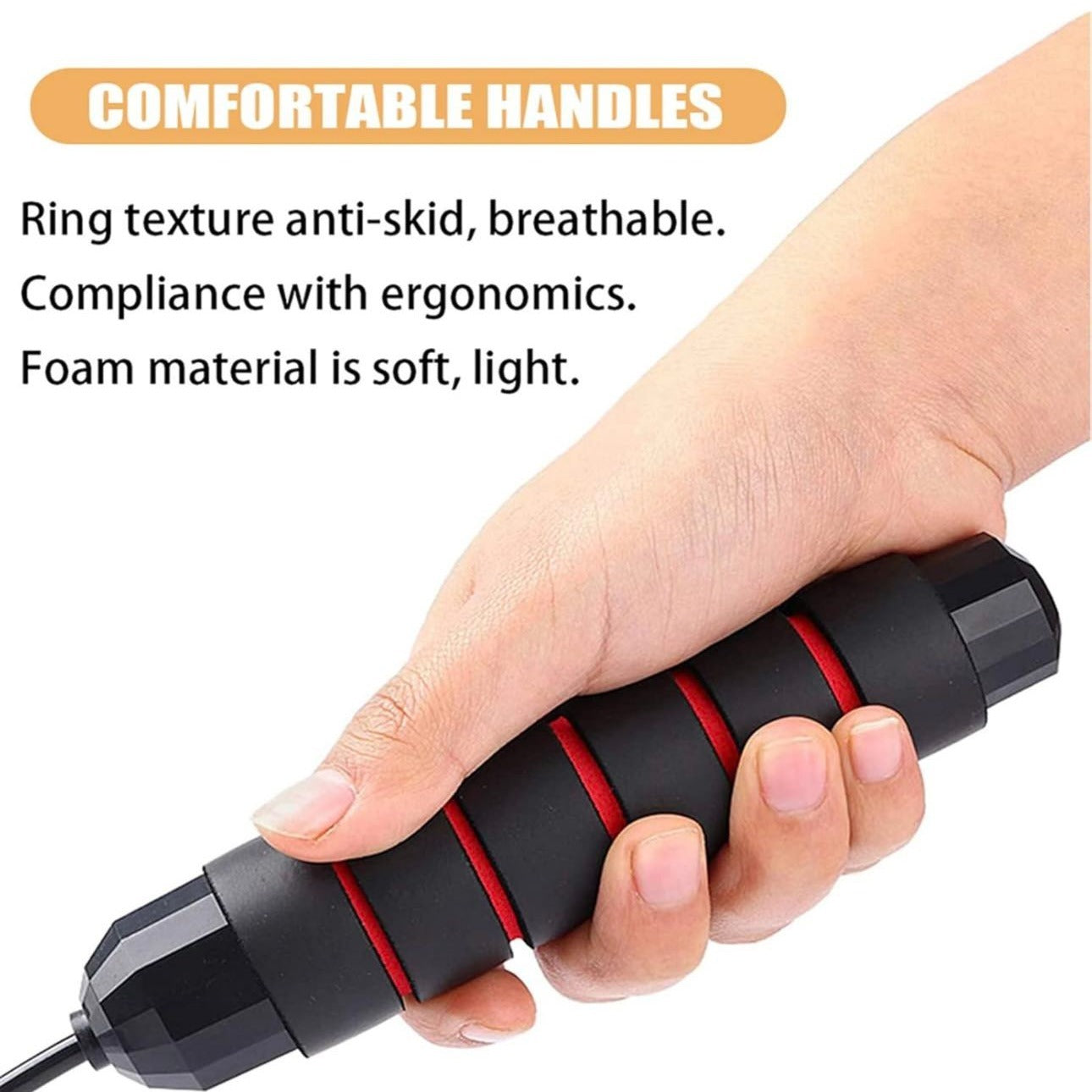 Jump Rope,Jump Ropes for Fitness for Women Men ,Speed Jumping Rope for Workout with Ball Bearings,Adjustable Skipping Rope for Exercise&Slim Body at Home School Gym