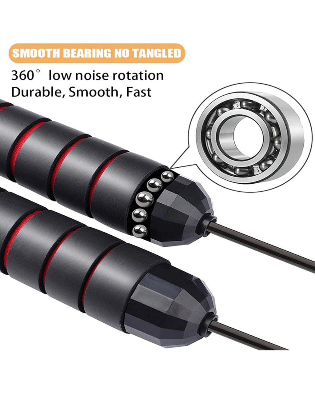 Jump Rope,Jump Ropes for Fitness for Women Men ,Speed Jumping Rope for Workout with Ball Bearings,Adjustable Skipping Rope for Exercise&Slim Body at Home School Gym