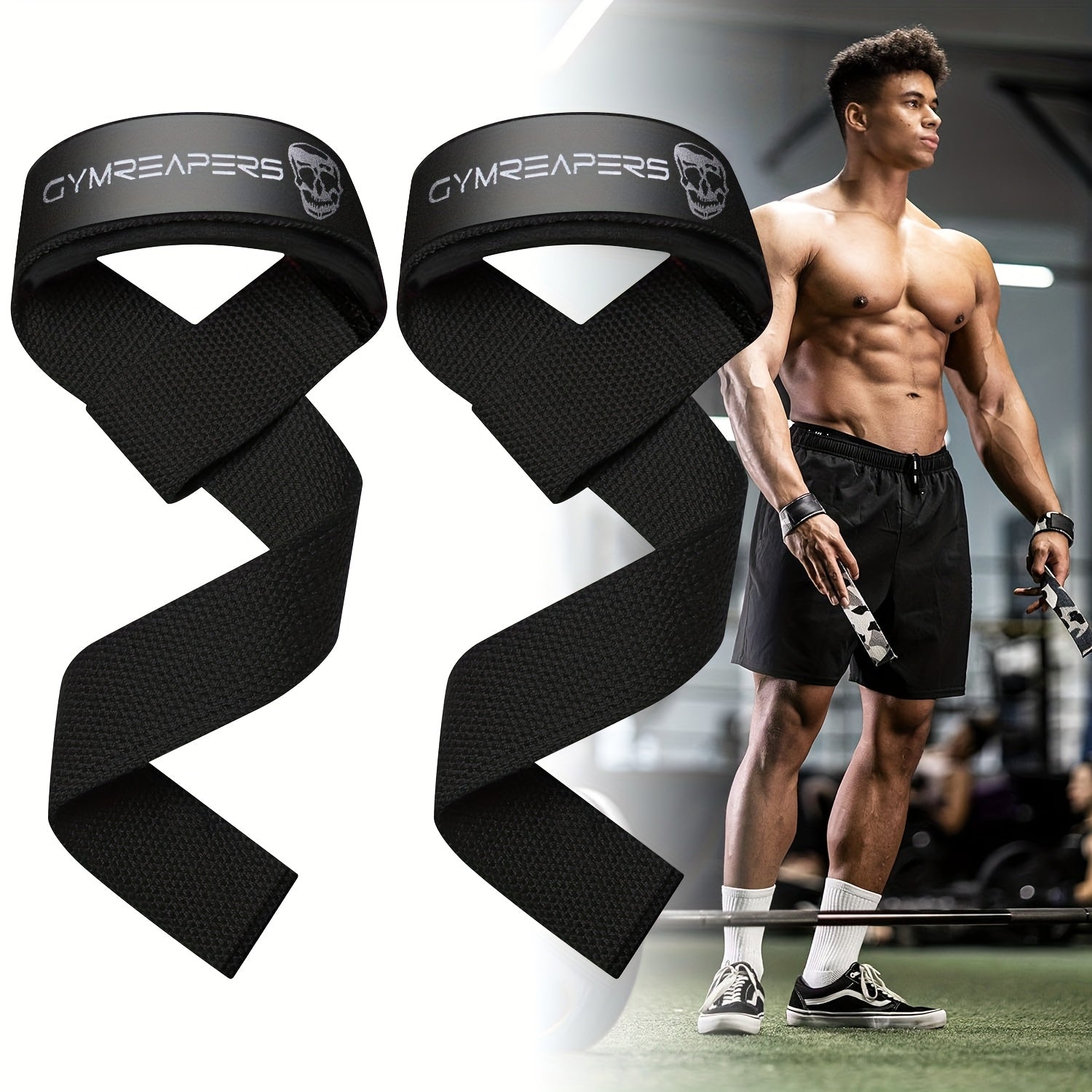 Lifting Straps for Weightlifting, Weight Lifting Straps Gym Power Workouts Lifting Wrist Straps Padded Men Women Support Lifters Deadlift Straps Hard Pull Exercise Straps.