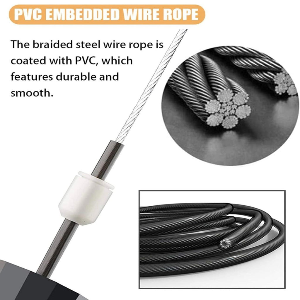 Jump Rope,Jump Ropes for Fitness for Women Men ,Speed Jumping Rope for Workout with Ball Bearings,Adjustable Skipping Rope for Exercise&Slim Body at Home School Gym