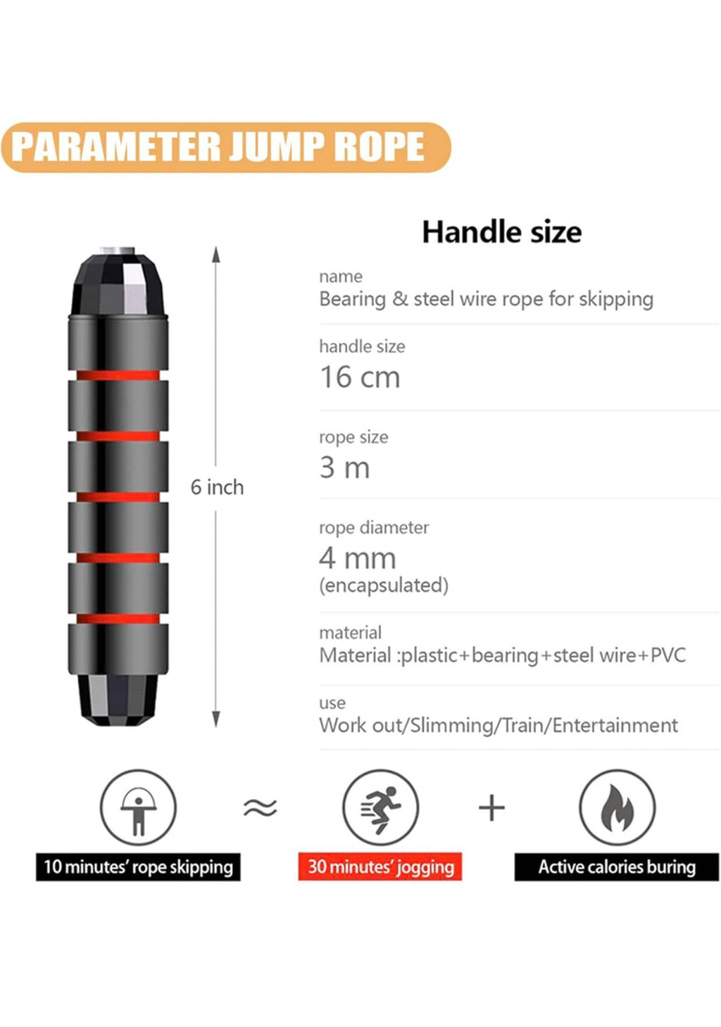 Jump Rope,Jump Ropes for Fitness for Women Men ,Speed Jumping Rope for Workout with Ball Bearings,Adjustable Skipping Rope for Exercise&Slim Body at Home School Gym