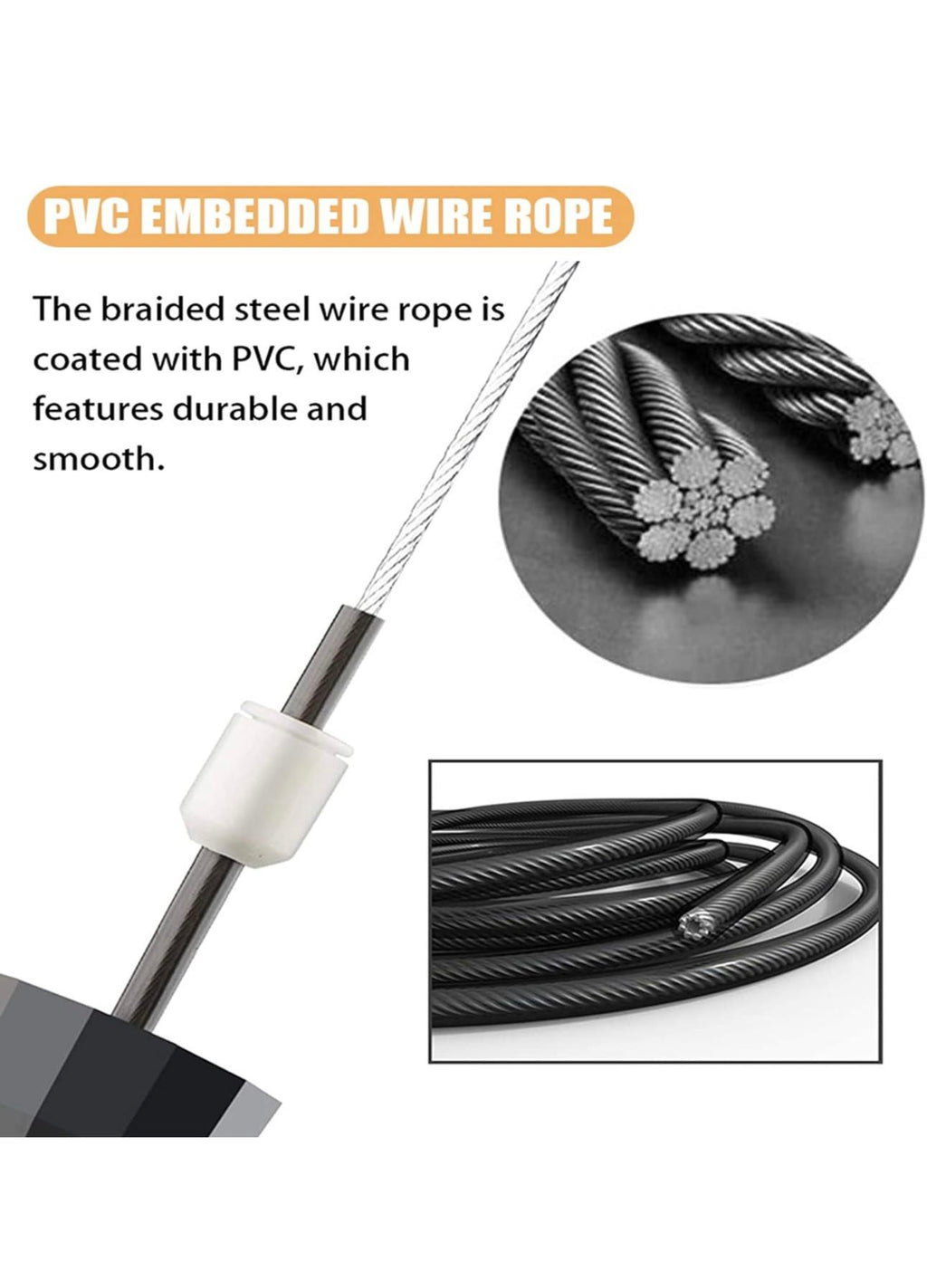 Jump Rope,Jump Ropes for Fitness for Women Men ,Speed Jumping Rope for Workout with Ball Bearings,Adjustable Skipping Rope for Exercise&Slim Body at Home School Gym